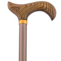 Brown Designer Adjustable Derby Walking Cane