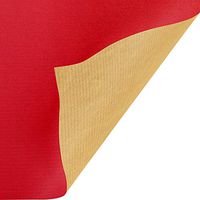 Jillson & Roberts Bulk Gift Wrap, Two-Sided Kraft Red & Gold, 1/2 Ream 417' x 24"