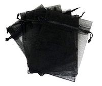 100Pcs Sheer Organza Bags Jewelry Candy Drawstring Pouches for Wedding Party Christmas Favor Gift Bags