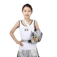 Adjustable Shoulder Abduction Sling Rotator Cuff Immobilizer Support Brace with Pillow & Ball, Universal Universal for Left and Right Arms