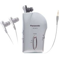 Panasonic RP-HC75-S Noise Canceling Stereo Ear-Bud Headphones with Double Auto Rewinding Cord System (Discontinued by Manufacturer)