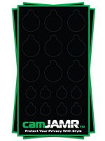 Webcam Cover / Camera Lens Covers for Online Privacy! Removable & Reusable. camJAMR Covert Pack (3 Packs - 51 UNIVERSAL Black Webcam Covers.)