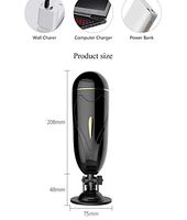 Automatical Piston Telescopic Rotation Handsfree 8 Patterns Vagina and Mouth Simulation Sleeve Stroker Men Oral S(exy for Men se'x Toy USB Rechargeable six Toy Sexy Underwear for Men Bedroom Relaxing