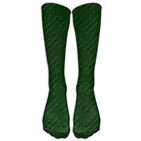 Long Dress Socks Colorful Deep Green Athletic Comfortable Breathable Over-the-Calf Tube