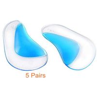 5 Pairs Arch Support Insole, Gel Material, Comfortable Breathable Arch Support Insole for Adult Women and Men