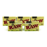 Raw Organic Hemp 1 1/2 Natural Unrefined Rolling Paper 5 Booklets by Raw
