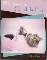 Rachael Hale "Out of the Bag" Cats Mini Notecards Assortment #34649 - Blank inside