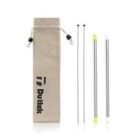 Duttek(2-Pack) Reusable Straws, Composed of Stainless Steel and Food-grade Silicone, Cleaning Brush&Dishwasher Safe,For Party, Travel, Household, Outdoor, etc (Green& white)