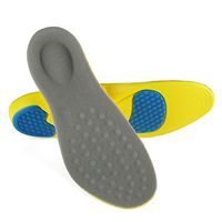 uxcell 1 Pair Athletic Full Length Cushion Insoles Replacement Shoe Insert for Men Gray US W 8-10/M 6-8, Length 9 7/8-10 3/8 inches