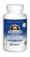 Source Naturals Sleep Science Melatonin 3mg - Safe, Non Habit Sleep Aid - 60 Tablets (Pack of 2)