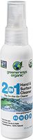 Greenerways Organic Natural All-Purpose Cleaner, USDA Organic Hand Sanitizer Travel Size Household Cleaner Multi-Surface Spray, Chemical Free, Alcohol Free, Kid Safe, Pet Safe, 2oz Spray Bottle