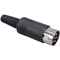 PARTS EXPRESS 6 Pin DIN Plug 240 Degree