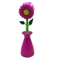 Sunflower Kitchen Brush Cleaning Tool Multi-funtion Dish Washing Brush Kitchen Bathroom Gadgets Tool (Rose red)