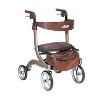Drive Nitro DLX Euro Style Rollator Rolling Walker, Champagne, Model - RTL10266CH-HS
