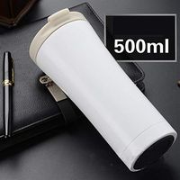 ZHENQ Hot Double Stainless Steel Vacuum Bottle car Mug Coffee Tea Travel Mug Thermos Mug Safety and Health (Color : A)