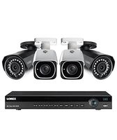 Lorex 8 channel NR9082 4K home security system with 2 8MP 4K LNB8111B Bullet Cameras and 2 4MP 2K LNB4421B Bullet Cameras