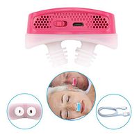 Electronic Anti Snoring Devices,Oxygen Concentrator CPAP Anti Snoring Nose Stopper Apparatus Sleep Improve Nasal Congesting PM 2.5 Clean Air Purifier - USB Rechargeable for Man Woman (red)