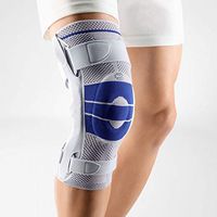 Bauerfeind - GenuTrain S - Knee Support - Extra Stability to Keep The Knee in Proper Position - Left Knee - Size 2 - Color Titanium