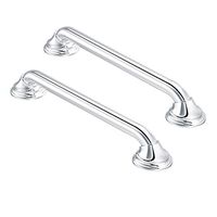 Moen LR8716D3CH 16-Inch Designer Bathroom Grab Bar, Chrome with Moen LR8724D3CH 24-Inch Designer rab Bar, Chrome