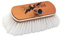 Star Brite Hard Wood Block Wash Brush with Bumper Brush Scrubber (White)