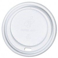 Dome Cup Lids, Fits 12-,16-oz. Cups, White, 1000/CT