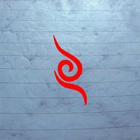 cybersavs Notebook AUTO CAR Bike CAR ANBU Symbol Anime Adhesive Vinyl Art Laptop Naruto Vinyl Decoration DIE Cut Decal RED