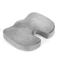 HYJ Seat Cushion Memory Foam Chair Pad for Car Seat Wheelchair Orthopedic Breathable Ergonomic Design for Sciatica Tailbone Pain Relief,Gray