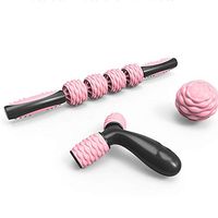 Massage Ball,Fascia Ball Siamese Y Type Roller Massage Stick Sole Shoulder and Cervical Massage Ball Deep Muscle Relaxation Gym Ball Sole Deep Massage of The Whole Body Muscle 3-Piece Set