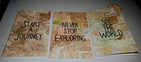 See The World Explorer Themed 3 Pack Lined Paged Novelty Journals 8.5" x 5.75"
