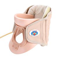 Household Neck Brace, Cervical Collar Fixation Spine Vertebra Care Correction Protect Traction Device Offer Relax Relief for Neck and Upper Back Pain, Dizziness and Limb Numbness(M)