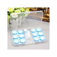 Plastic Material Exquisitely Designed Fashion Delicate Portable Invisible Glasses Case,Blue