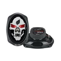 2 New BOSS Skull SK693 6x9 600W 3 Way Coaxial Car Speakers Stereo Audio