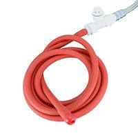 Enema Shower Anal Cleaning Shower Douche System Kit for Men and Women Reusable Red Latex Hose (2019 Models-79in)