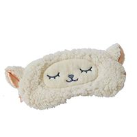 Shinywear Girls Eyeshade Sleeping Masks Lamb Wool Sheep Cute Plush Eye Cover Patch for Travel Camping Blinders