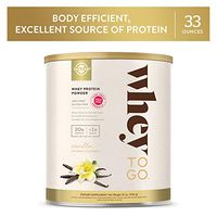 Solgar Whey To Go Whey Protein Powder, Vanilla, 33 oz - Whey Protein Isolate and Concentrate - Mixes Easily for Smooth Taste - Gluten Free - 20g Protein per Serving