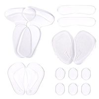 HEALLILY 1 Set Back Heel Pads High Heel Grip Liners for High Heels Blisters