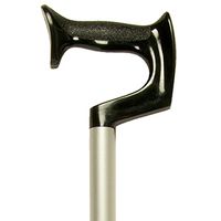 PCP Adjustable Cane with Orthopedic Grip Handle Lightweight Aluminum, Silver Frost, Medium