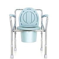 PLLP Medical Rehab Chair, Wheelchair,Chair Bath Collapsible Height Adjustable Pregnant Women Old Man Potty Sturdy Waterproof