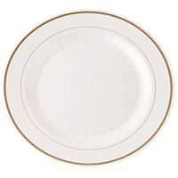 Masterpiece Premiere Plate 6 in Ivory W/Gld Rim