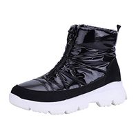 Women's Shoes Warm Zipper Ankle Boot Bare Boots Non-Slip Casual Short Tube Snow Booties Waterproof Footwear