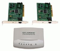 Linksys Network Starter Kit with Hub PCI Cards Cables More!