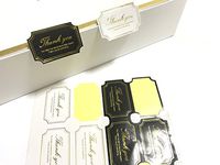 VEEPPO Decorative Sealing Label Bakery Party Adhesive Stickers (Thank You #1)