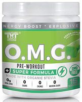 OMG Preworkout Drink for Men and Women-Scientifically Crafted to Help Boost Energy,Stamina,Mental Clarity,Focus and Performance (15 Ser, Green Apple Jolly Rancher)
