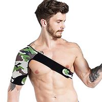 Fine Shoulder Immobilizer,Orthosis Right or Left Shoulder Compression Sleeve,Shoulder Brace Chronic Rehabilitation Wrap for Torn Rotator Cuff Pain Support (Black B)