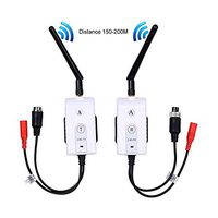 4pin Color Video Wireless Transmitter and Receiver for Car/Truck/Van/Pickup/Camper Backup Camera System 12V-24V 2.4GHz for Rear View Camera Monitor System Working on Vehicle of 100 feet - 300feet 4PIN