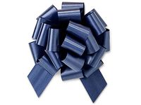 Navy Blue Flora Satin 5.5" Pull Bow 20 Loops Gift Wrap Christmas Wedding Gift Wrap Pull Bows Pull String Bows 10 Pack Premium Quality Gift Wrap A1BakerySupplies