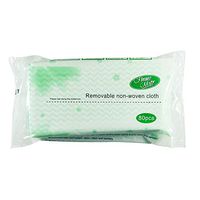 BABRIC Disposable Eco Friendly Reusable Cleaning Cloths, Reusable Paper Towel Cloth with 80 Sheets, All Purpose Clothe, Biodegradable 【Green】