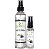 EuroSpa Aromatics Pure Eucalyptus Oil ShowerMist and Steam Room Spray, All-Natural Premium Aromatherapy Essential Oils - Lavender Infused, Duo Pack, 8oz and 2oz