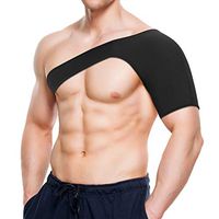Neoprene Shoulder Support Brace, Unisex Rotator Cuffs Protector Strap for Shoulder Stability, Injury Prevention in Sports, Dislocated Joint, Sprain, Soreness Fit Both Left Right Shoulder(M)