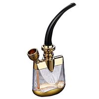 Zinc Alloy Filter Hookah Hose, JUMEIGE New Shisha Set, Shisha Gift Accessories for Filtration of Hazardous Substances (Gold) … (Color3)